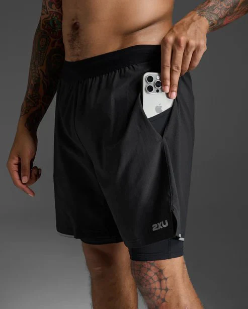 2XU Men's Aero 2-In-1 7" Shorts - Image 3