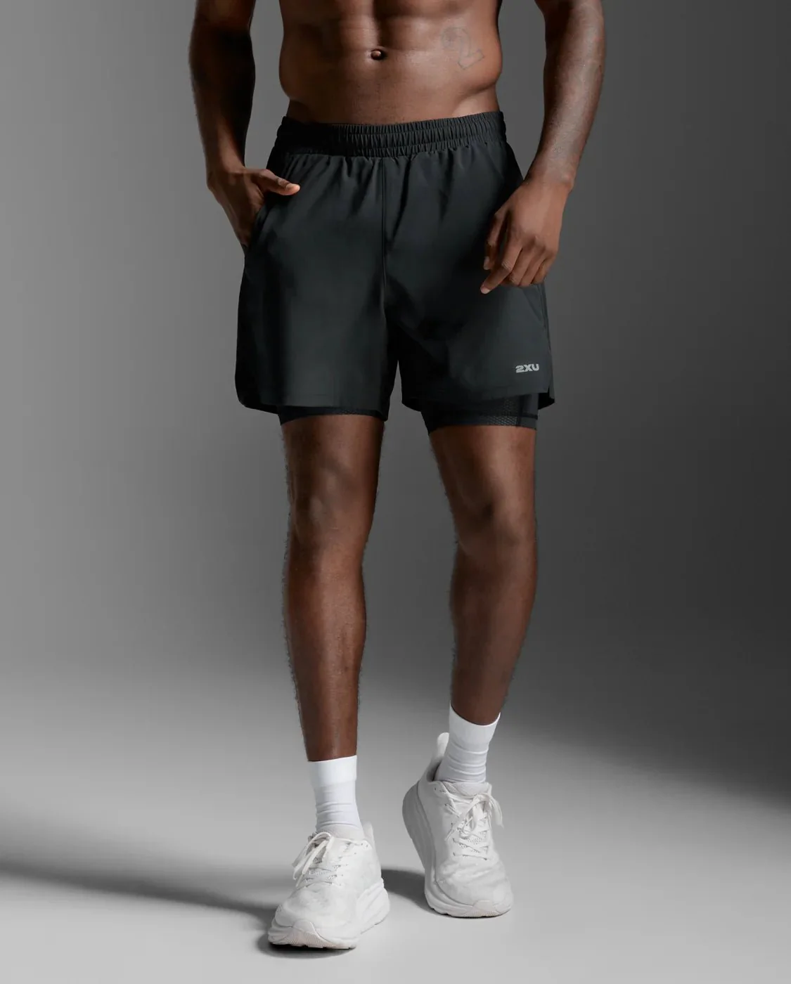 2XU Aero Mesh 2-in-1 5 Inch shorts Men's - Image 12