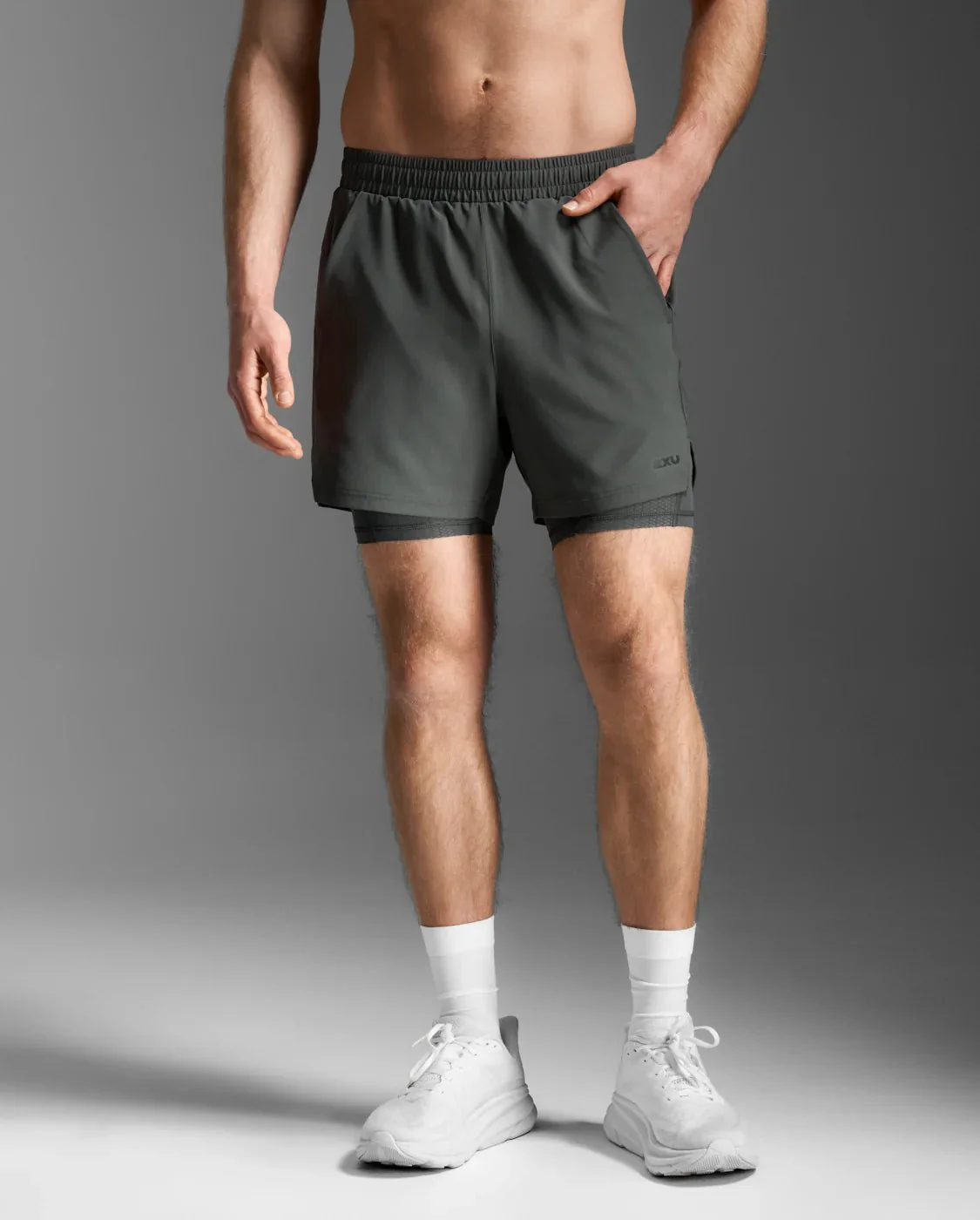 2XU Aero Mesh 2-in-1 5 Inch shorts Men's - Image 14