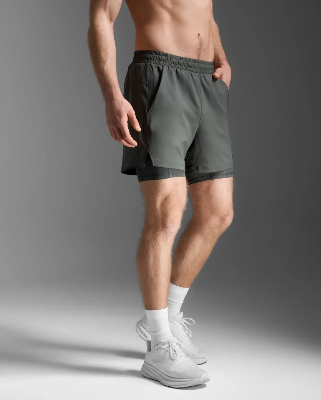 2XU Aero Mesh 2-in-1 5 Inch shorts Men's - Image 17