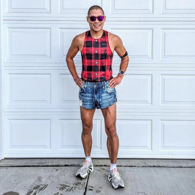 BOA Men's Competitor Lite Printed Singlet - Buffalo Plaid - Image 3