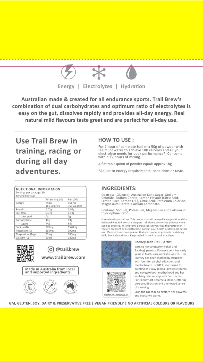 Energy + Electrolytes Drink Mix - Trail Brew - Image 11