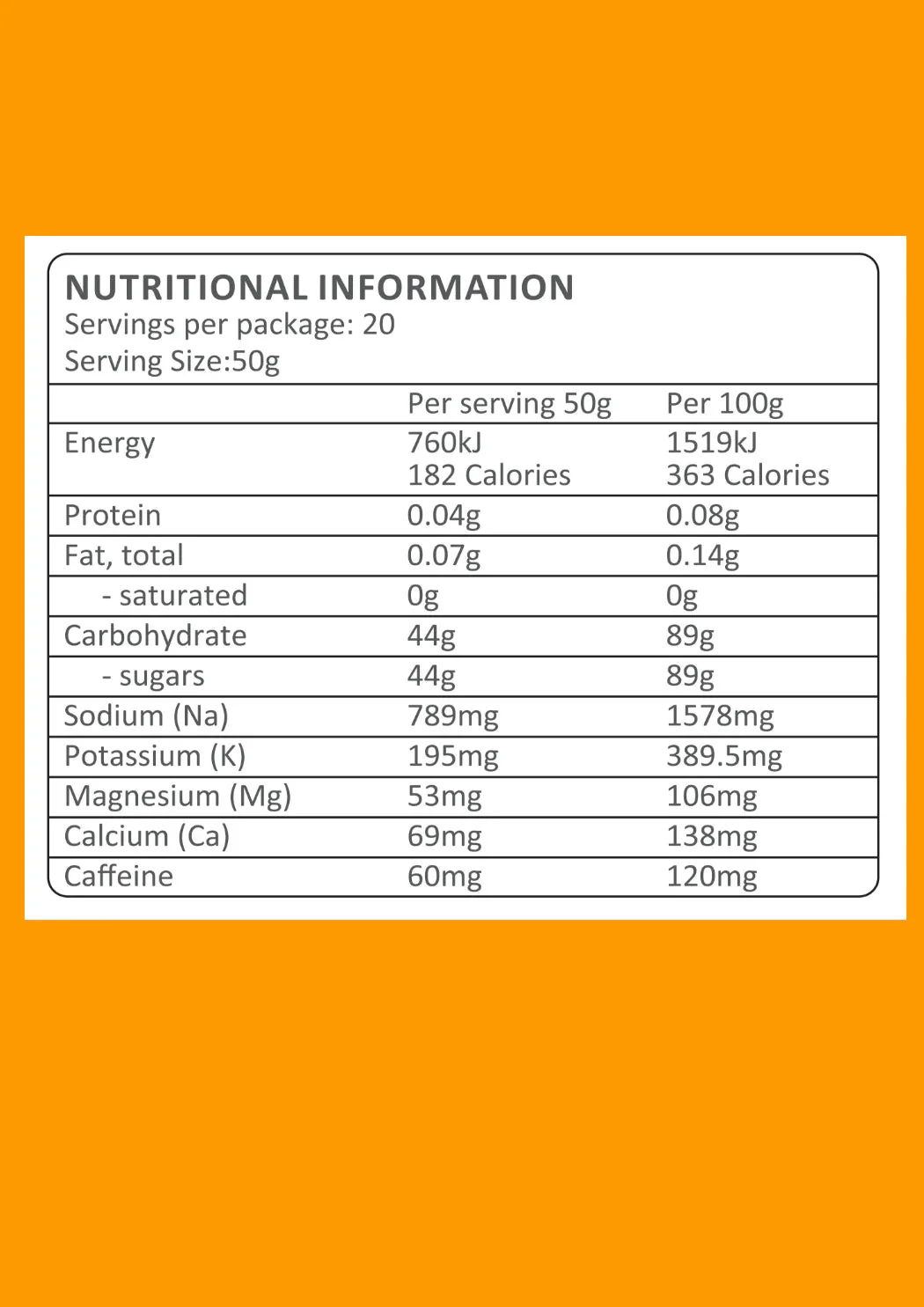 Energy + Electrolytes Drink Mix - Trail Brew - Image 4