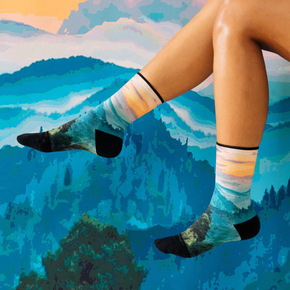 Feetures Elite Light Cushion Mini Crew - Limited Edition - Landscape Collection - Image 8