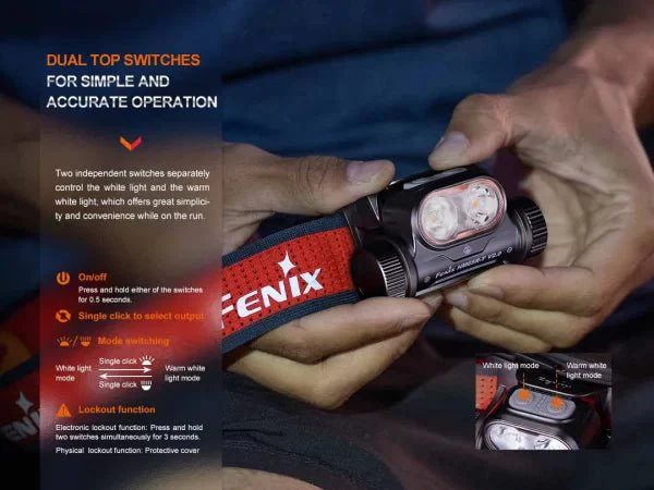 Fenix HM65R-T V2.0 1600 Lumens USB Rechargeable LED Headlamp - Men's Trail Running Headlight - Image 6