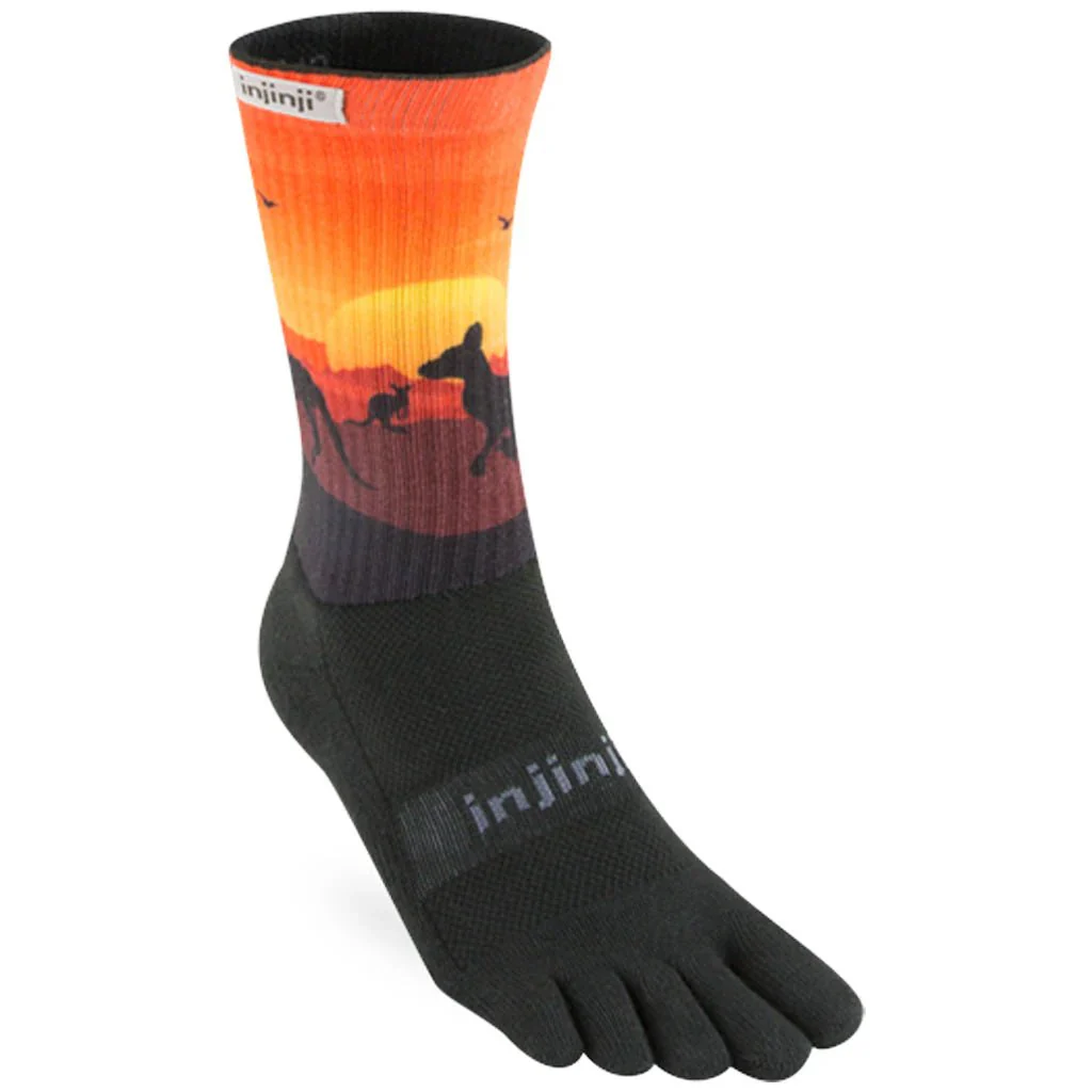 Injinji Womens Trail Midweight Crew Running Socks - Image 3