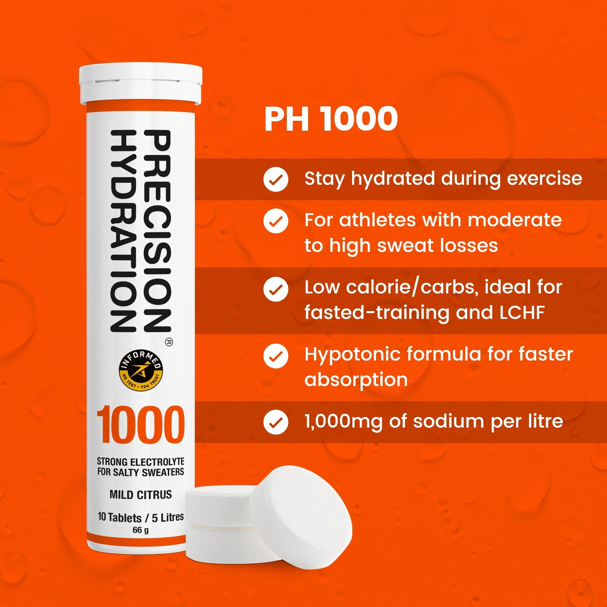 Precision Hydration PH 1000 Tablets Tube - Image 3