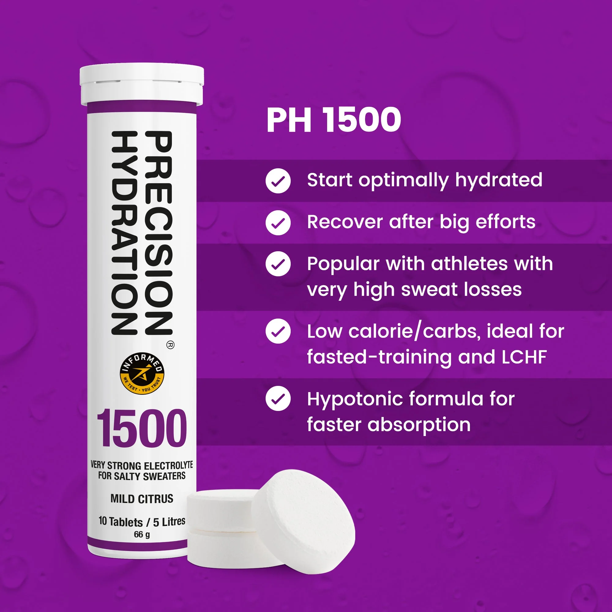 Precision Hydration PH 1500 Tablets Tube - Image 4