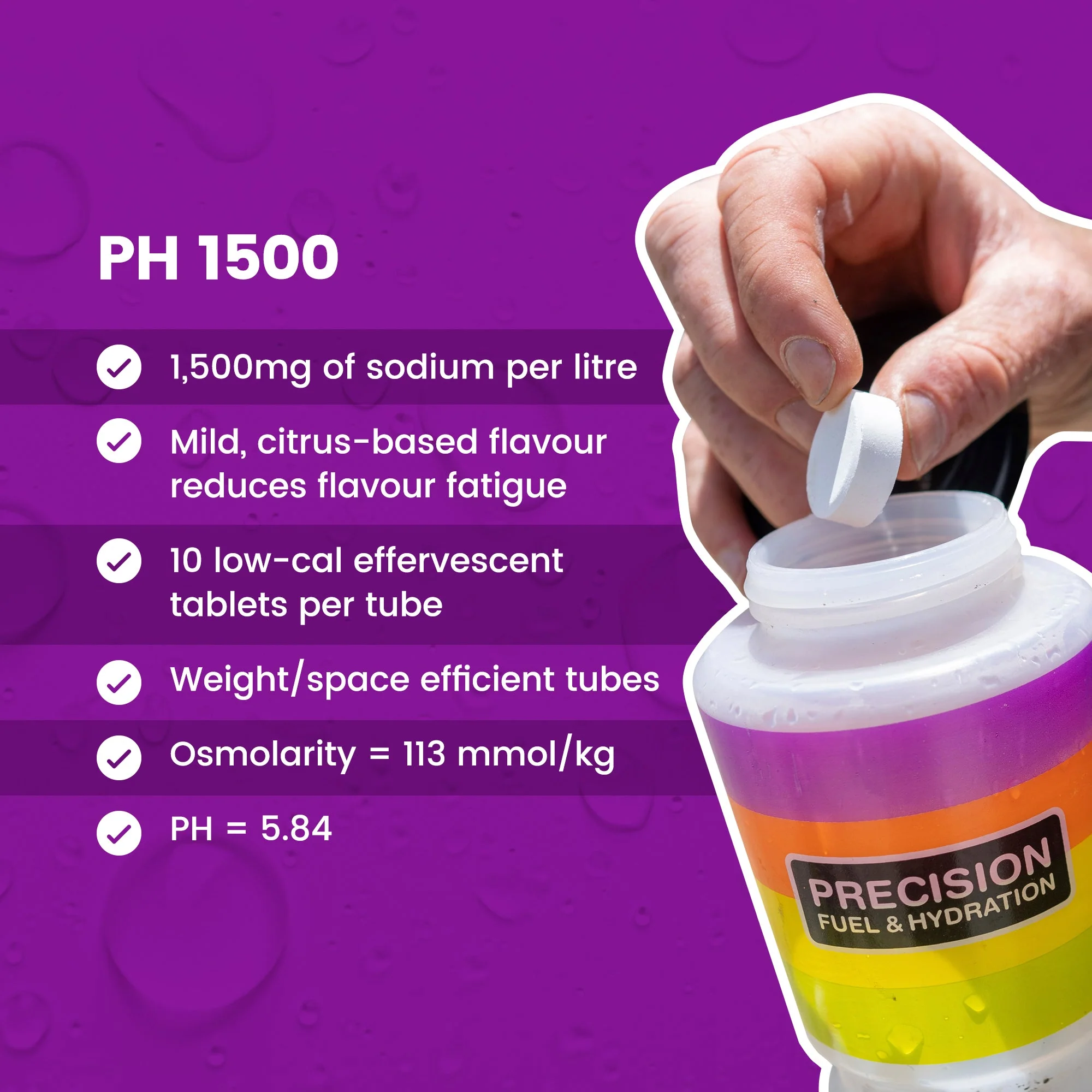 Precision Hydration PH 1500 Tablets Tube - Image 5