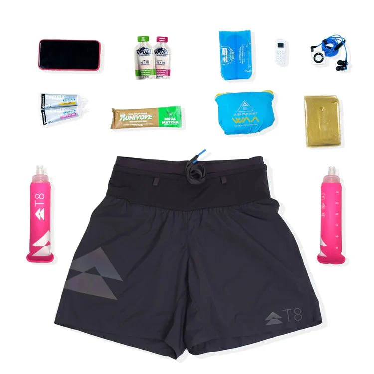 T8 Women's Sherpa Shorts - Ultra-Lightweight Running Shorts with Storage Pockets - Image 7