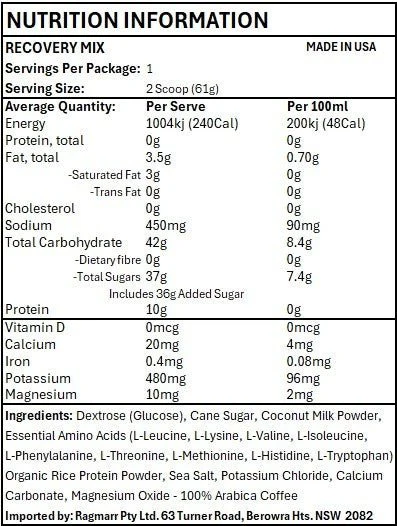 Tailwind Recovery Mix - Coffee Caffeinated Premium Post-Workout Recovery - Image 5