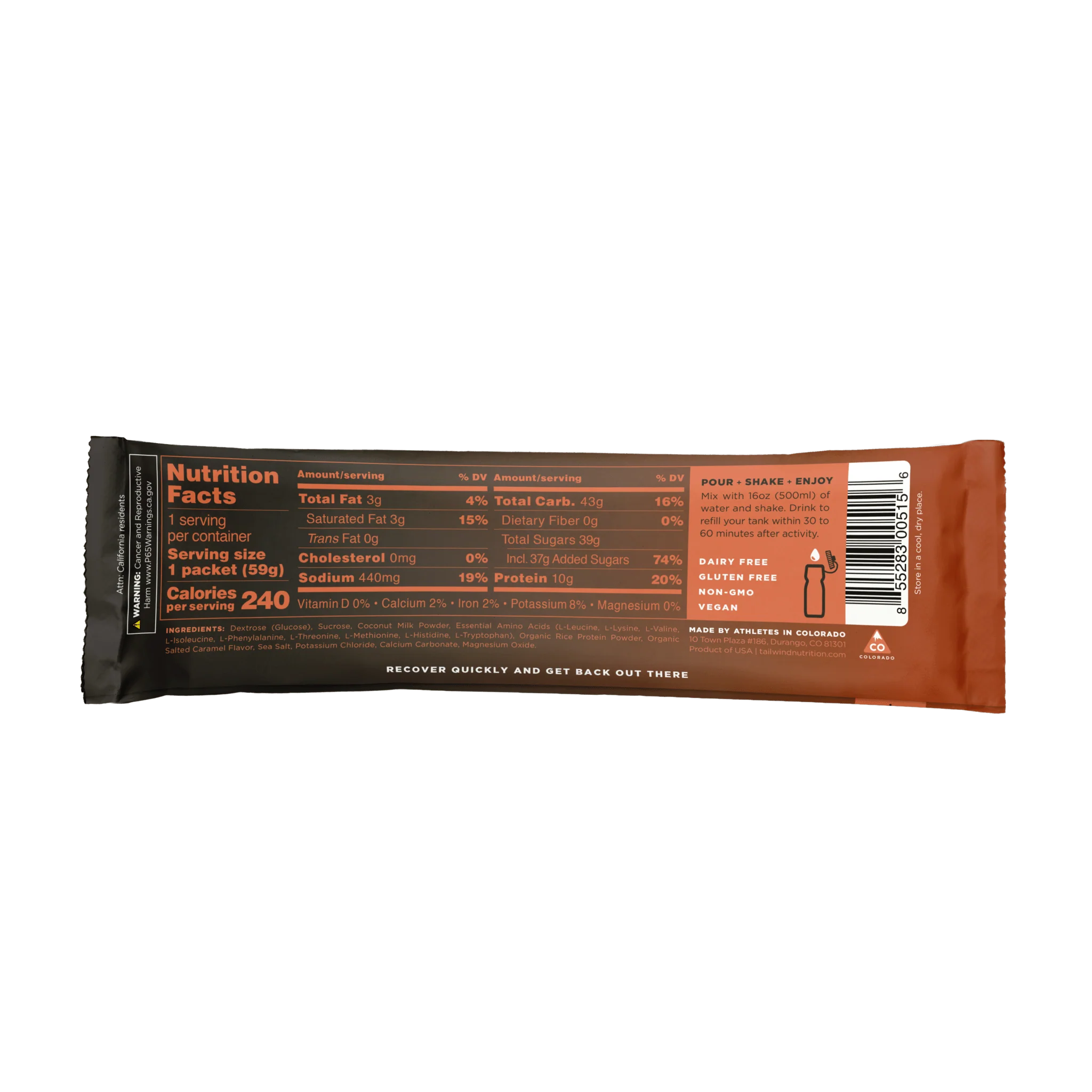 Tailwind Recovery Mix - Salted Caramel Premium Post-Workout Recovery - Image 3
