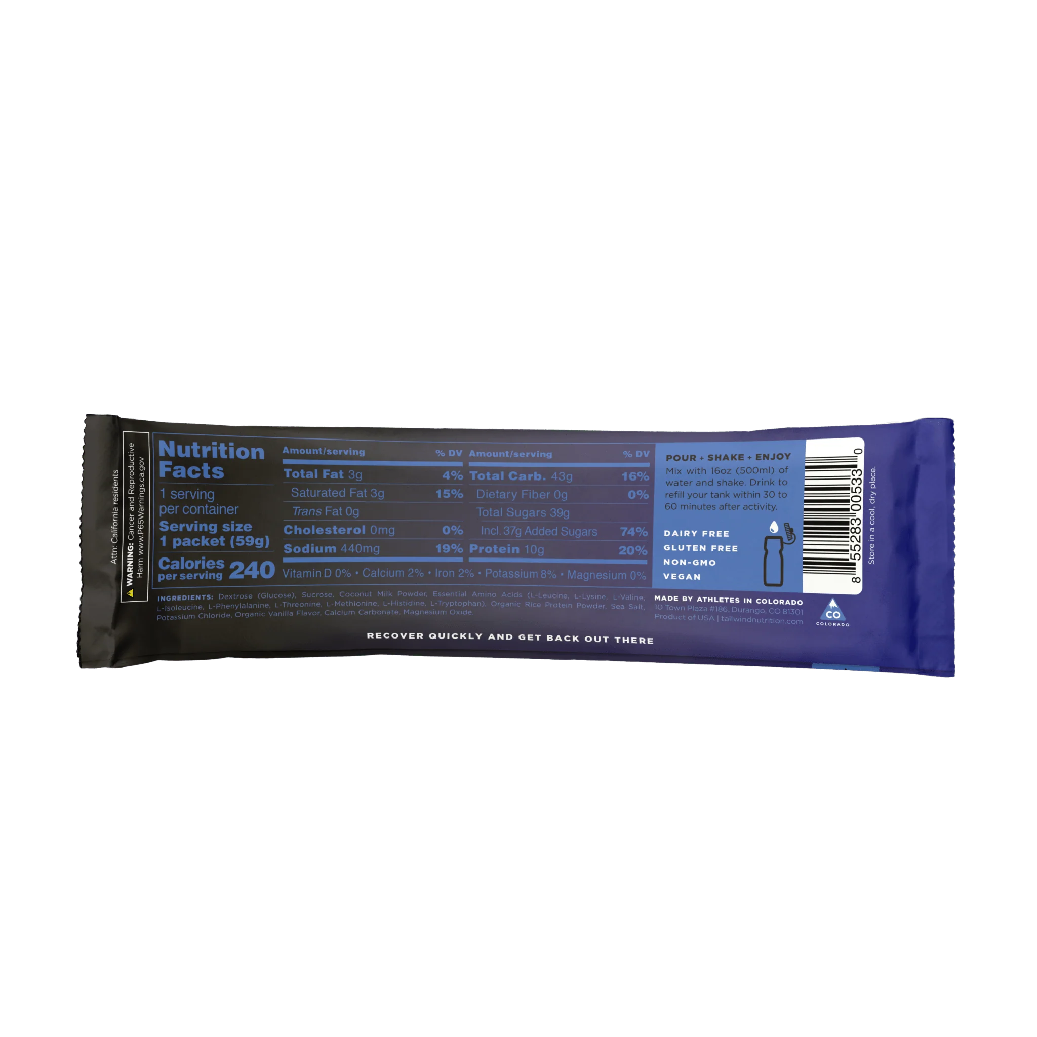 Tailwind Recovery Mix - Vanilla Premium Post-Workout Recovery - Image 3